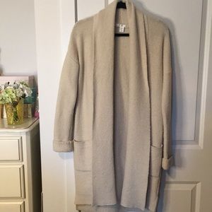 Max Studio | Cream Chunky Long Cardigan